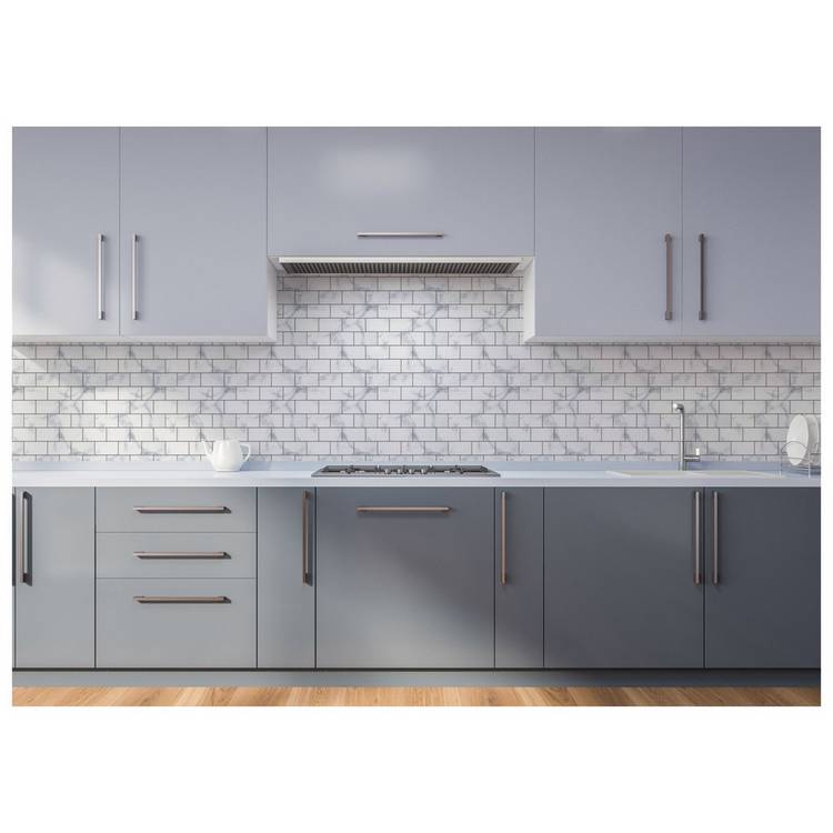 Arthouse grey marble brick geometric wallpaper - British product