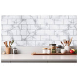 Arthouse grey marble brick geometric wallpaper - British product