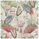 Esselle Home Waterlily Linen Multi wallpaper roll, UK version