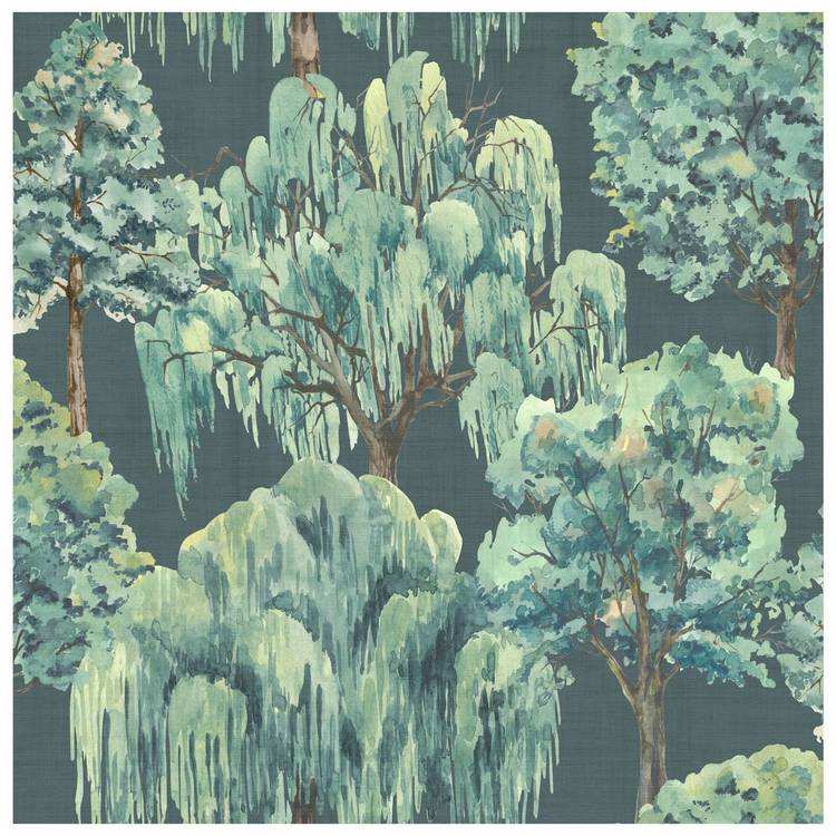 Esselle Home Whispering Willow Navy wallpaper, UK version