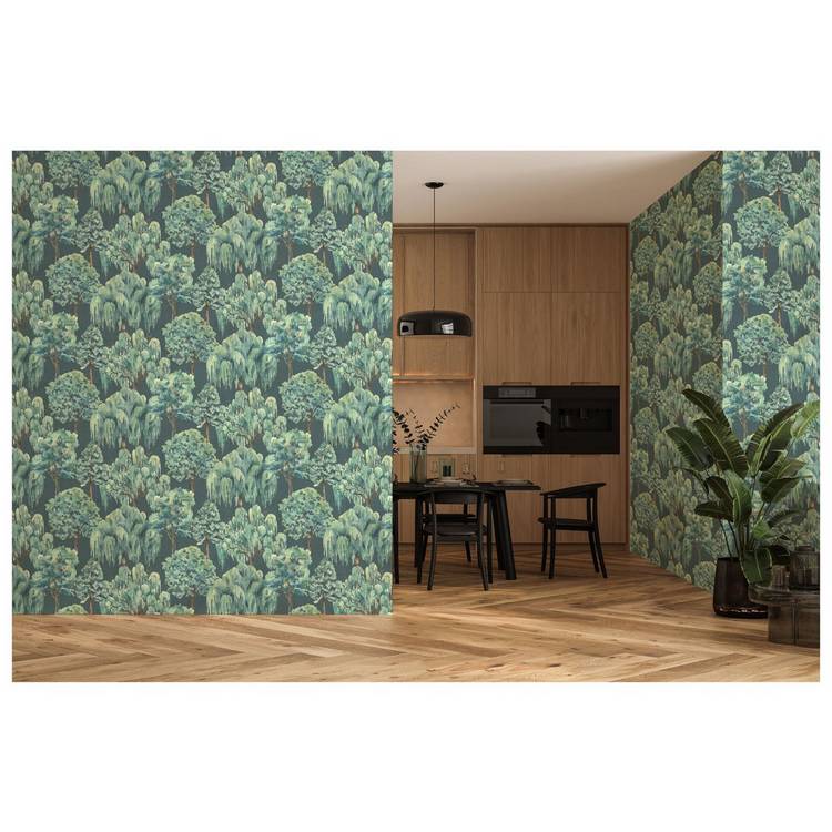 Esselle Home Whispering Willow Navy wallpaper, UK version