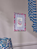 Cath Kidston blue pink floral wall art 33x40cm - British product