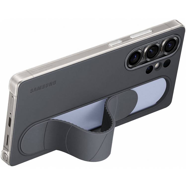 Samsung S25 Ultra standing grip case in black, UK version
