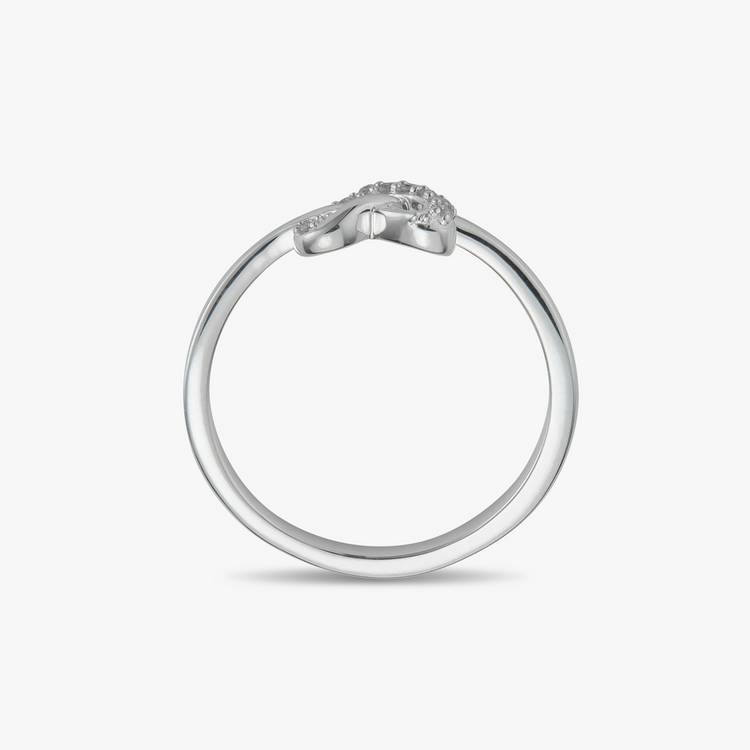 Revere diamond heart knot ring large, UK version