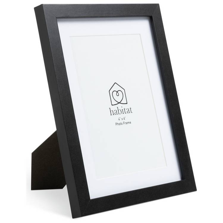 Habitat black wooden picture frames set of 3 - British product