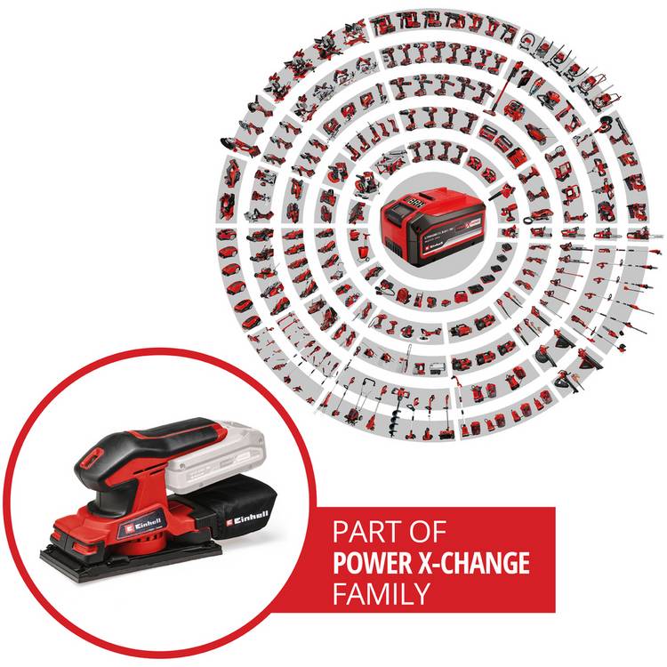 Einhell Solo Cordless Orbital Sander 18V, imported from the UK