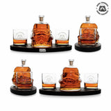 Star Wars Stormtrooper helmet decanter set with whisky glasses, imported from the UK