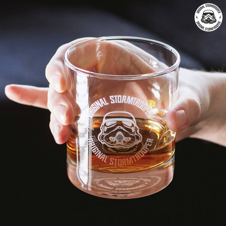 Star Wars Stormtrooper helmet decanter set with whisky glasses, imported from the UK