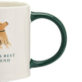Mug with Man's Best Friend dog design, 330ml capacity, UK version