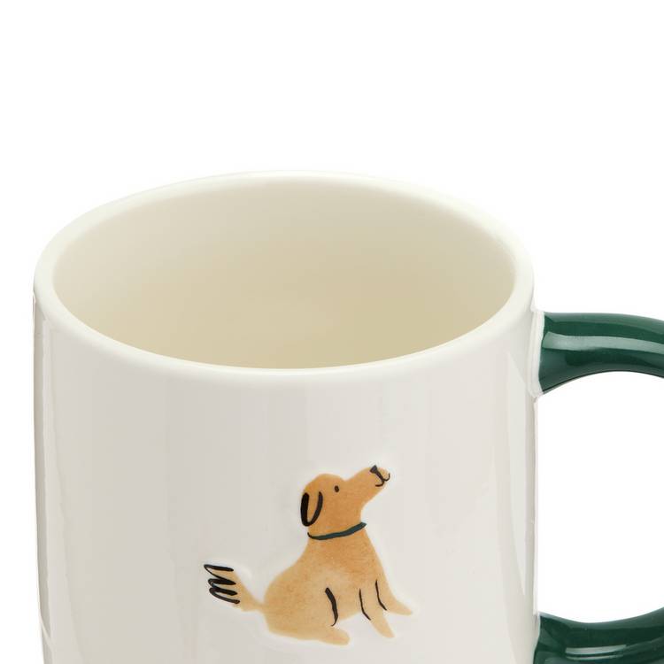 Mug with Man's Best Friend dog design, 330ml capacity, UK version