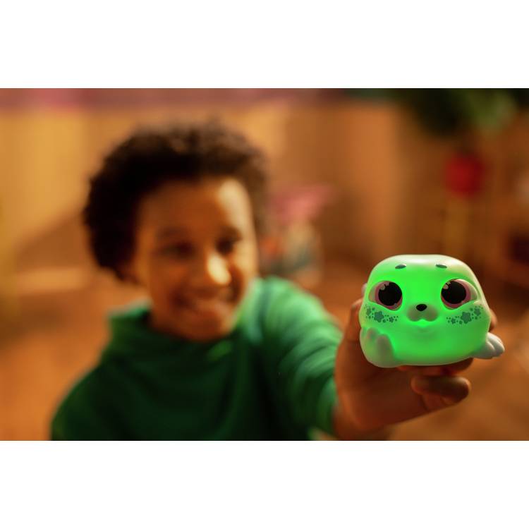 Animagic Let's Glo Blue Stars Seal Plush glowing toy (British brand)
