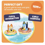 Bluey bath toy set with Bluey and Bingo floating rings, UK version