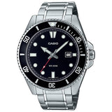 Argos Casio Stainless Steel Black Dial Silver Strap Quartz Watch- Buy online at McGrocer