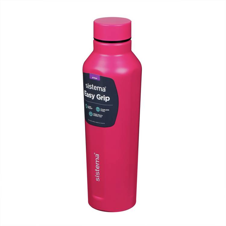 Sistema Hydrate stainless steel water bottle 870ml - British product