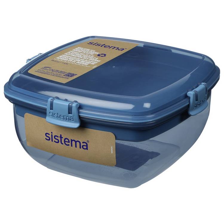 Sistema salad and sandwich snack box, BPA free container (British brand)