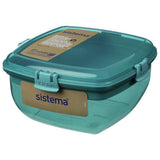 Sistema salad and sandwich snack box, BPA free container (British brand)