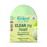 Holland & Barrett KinKind CLEAR me head Anti Dandruff Shampoo Bar 50g- Buy online at McGrocer