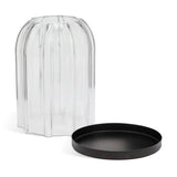 Habitat glass cloche tealight holder clear, imported from the UK