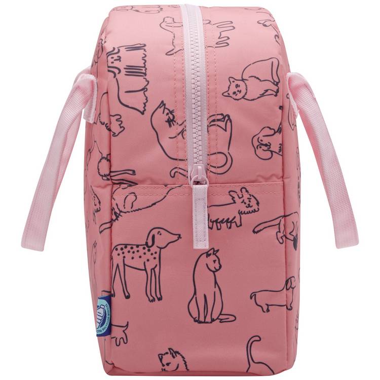 Smash Cat Dog Coral lunch bag H26cm - British product