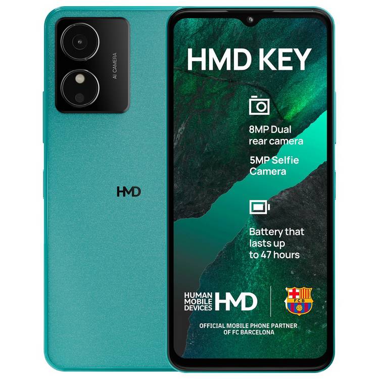 HMD Key 32GB mobile phone in Icy Blue, UK version