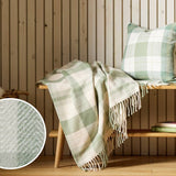 Argos Argos Home Woven Check Throw Green 125x150cm- Buy online at McGrocer