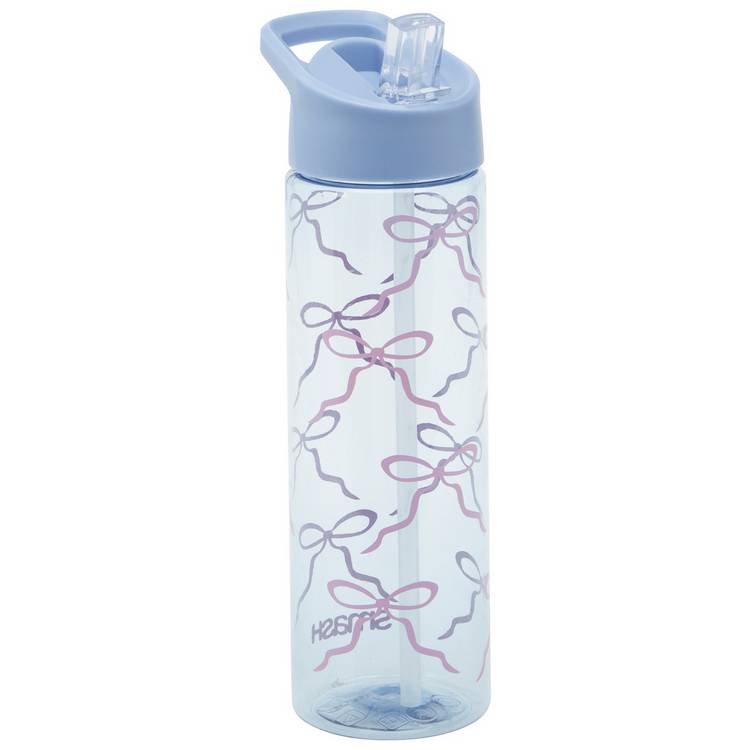 Smash gingham ribbon blue sipper bottle 700ml, imported from the UK