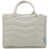 Smash Planet beige chevron lunch bag, imported from the UK