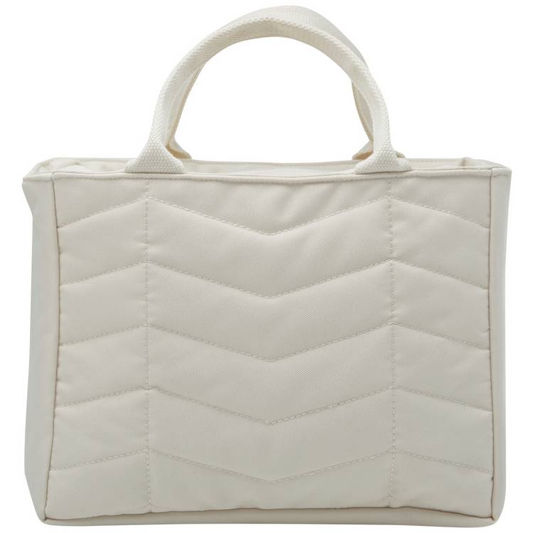 Smash Planet beige chevron lunch bag, imported from the UK