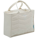 Smash Planet beige chevron lunch bag, imported from the UK