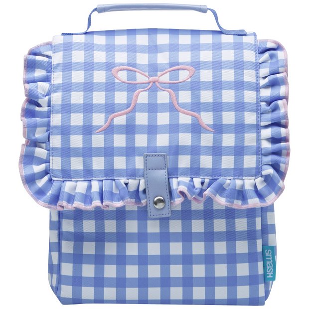 Smash Gingham Ribbon lunch bag 25.5x20x15cm, imported from the UK