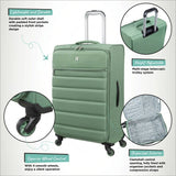 it Luggage Striving 3pc suitcase set hedge green, UK version