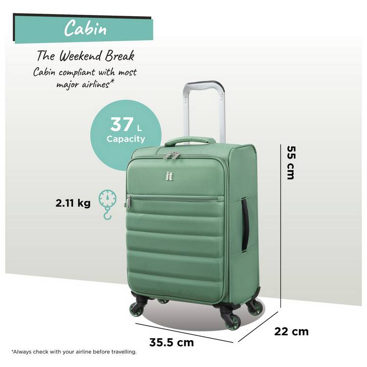 it Luggage Striving 3pc suitcase set hedge green, UK version