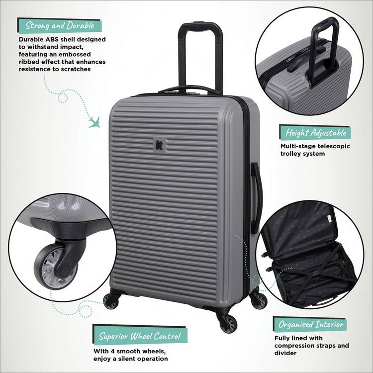 it Luggage Shutter 3pc suitcase set, UK version
