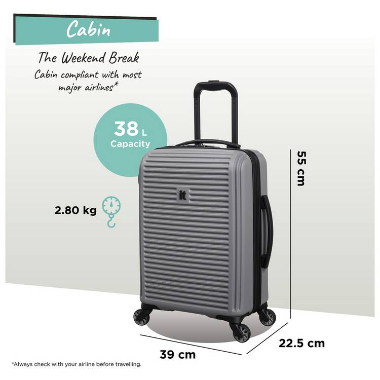 it Luggage Shutter 3pc suitcase set, UK version