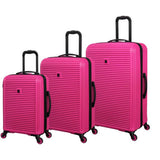Argos it Luggage Shutter 3-Piece 8-Wheel Hard Suitcase Set - Pink- Buy online at McGrocer
