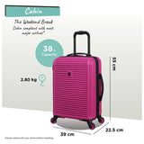 it Luggage hard suitcase set pink 3-piece, imported from the UK
