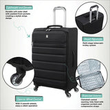 it Luggage Striving 3pc suitcase set in black (British brand)