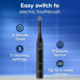 Oral-B iO2 electric toothbrush Night Black with travel case (British brand)