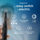 Oral-B iO2 Duo Pack electric toothbrush Night Black and Pink, imported from the UK