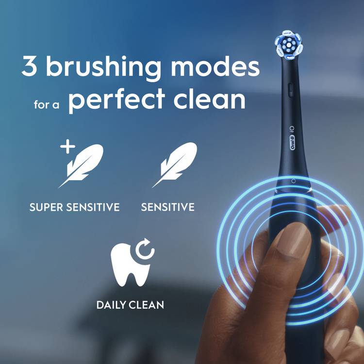 Oral-B iO2 Duo Pack electric toothbrush Night Black and Pink, imported from the UK