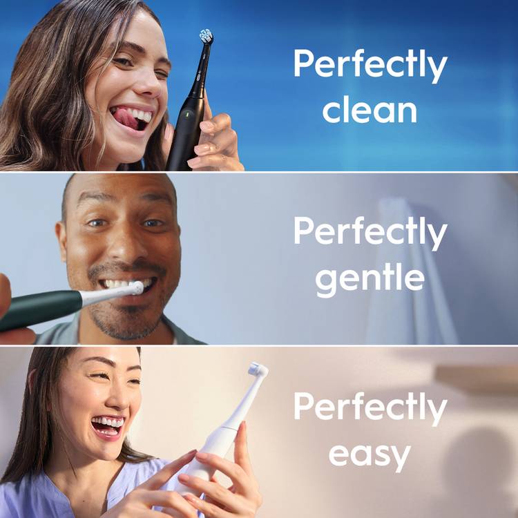 Oral-B iO2 Duo Pack electric toothbrush Night Black and Pink, imported from the UK