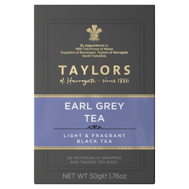 Taylors Earl Grey Teabags 20 per pack GOODS M&S