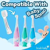 Brush-Baby BabySonic electric toothbrush heads 4 pack, imported from the UK