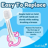 Brush-Baby BabySonic electric toothbrush heads 4 pack, imported from the UK