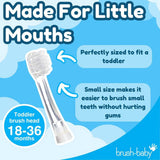 Brush-Baby BabySonic electric toothbrush heads 4 pack, imported from the UK