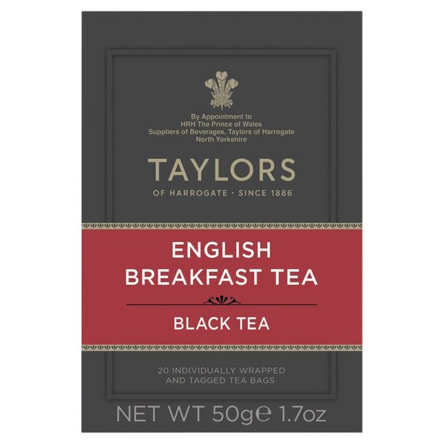 Taylors English Breakfast Teabags 20 per pack GOODS M&S