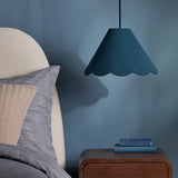 Argos Habitat Scallop Edge Blue Lampshade - 32cm- Buy online at McGrocer