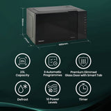 Hisense 800W microwave 23L black (British brand)