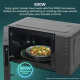 Hisense 800W microwave 23L black (British brand)