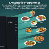 Hisense 800W microwave 23L black (British brand)